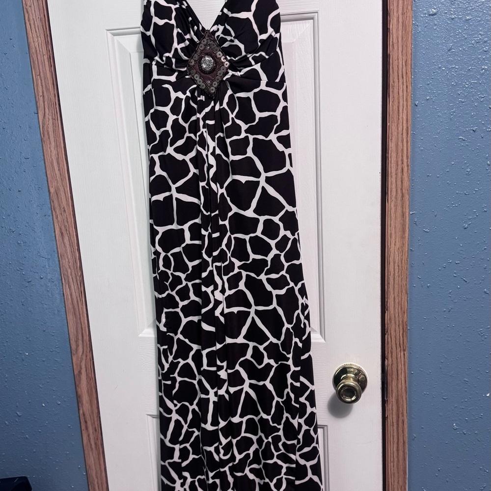 Heart Soul Giraffe Print Maxi Dress